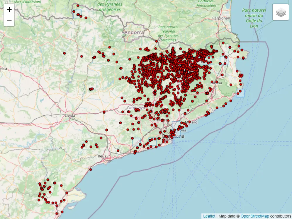 Mapa de especies invasoras